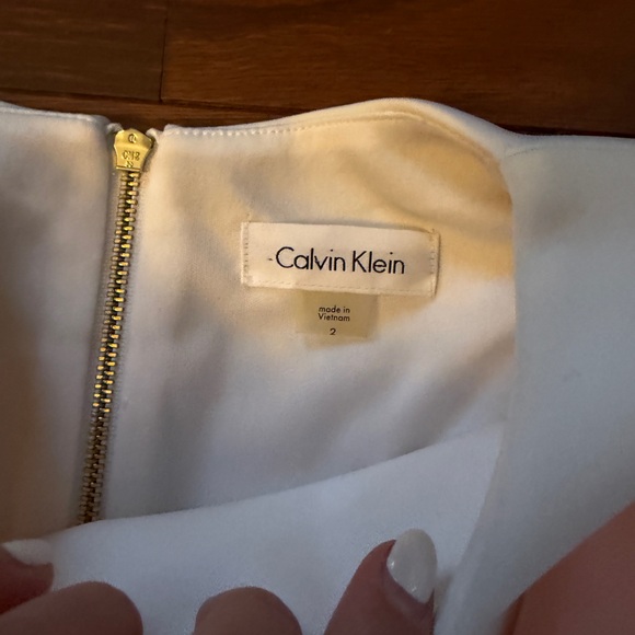 Calvin Klein Classic Bodycon Pink & White Dress size 2 NWT - Picture 4 of 7